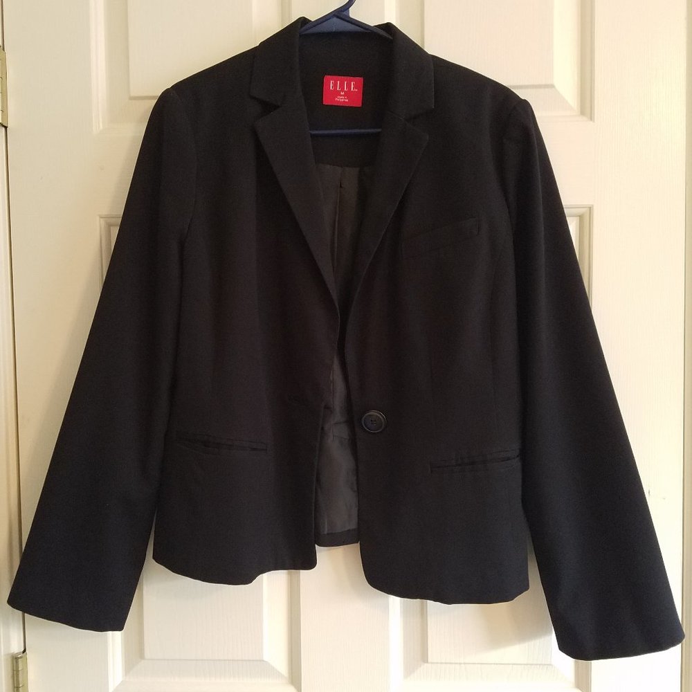 ELLE Black Blazer Jacket with Lining